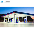 Steel construction space frame gas station fuel station canopy